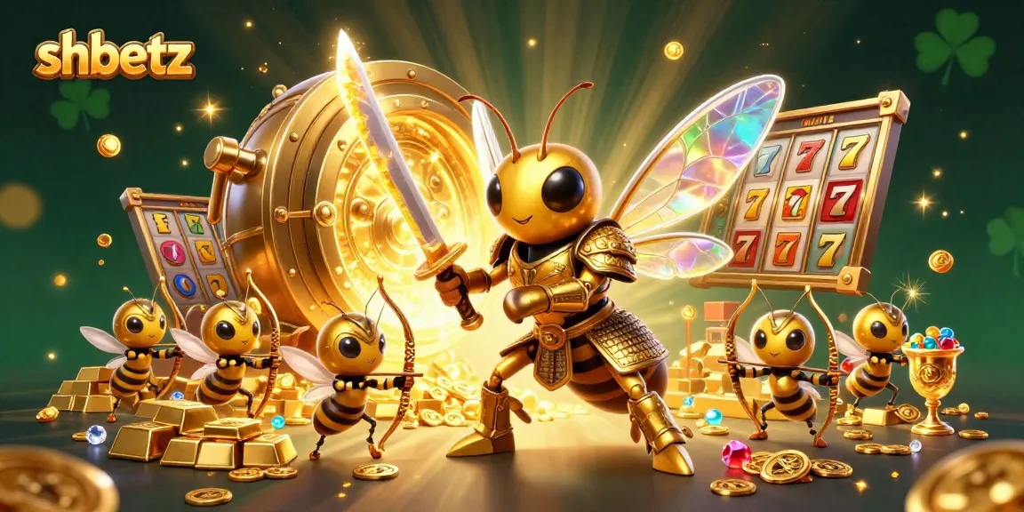 Engage in shbetz’s mesmerizing casino experience through vibrant 3D visuals, featuring golden treasures and thrilling jackpot elements.