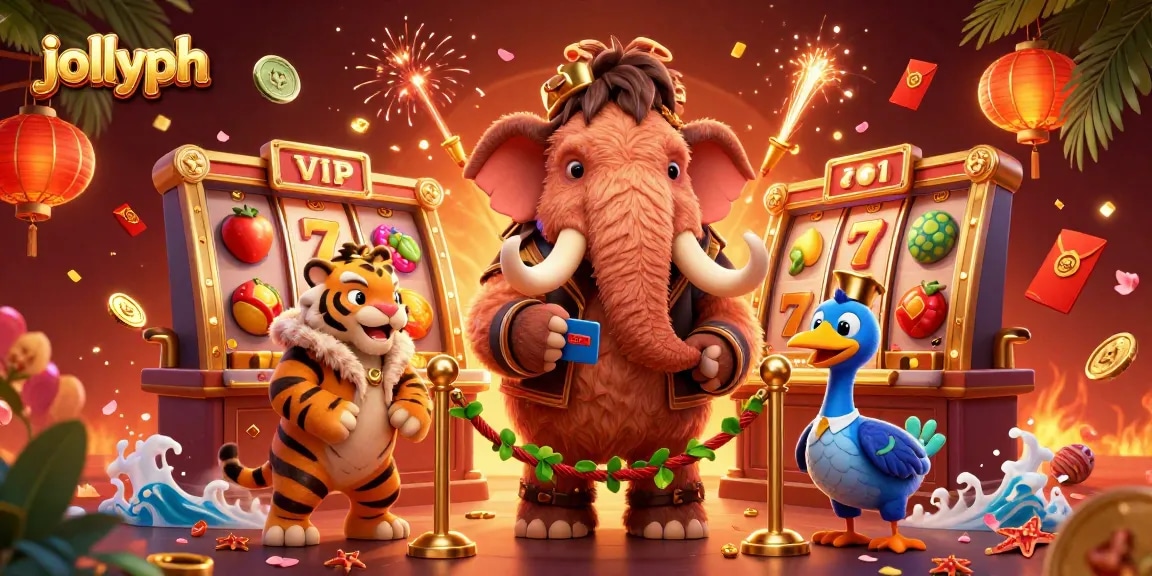 Experience excitement and strategy with jollyph, featuring vibrant 3D casino elements and engaging characters.