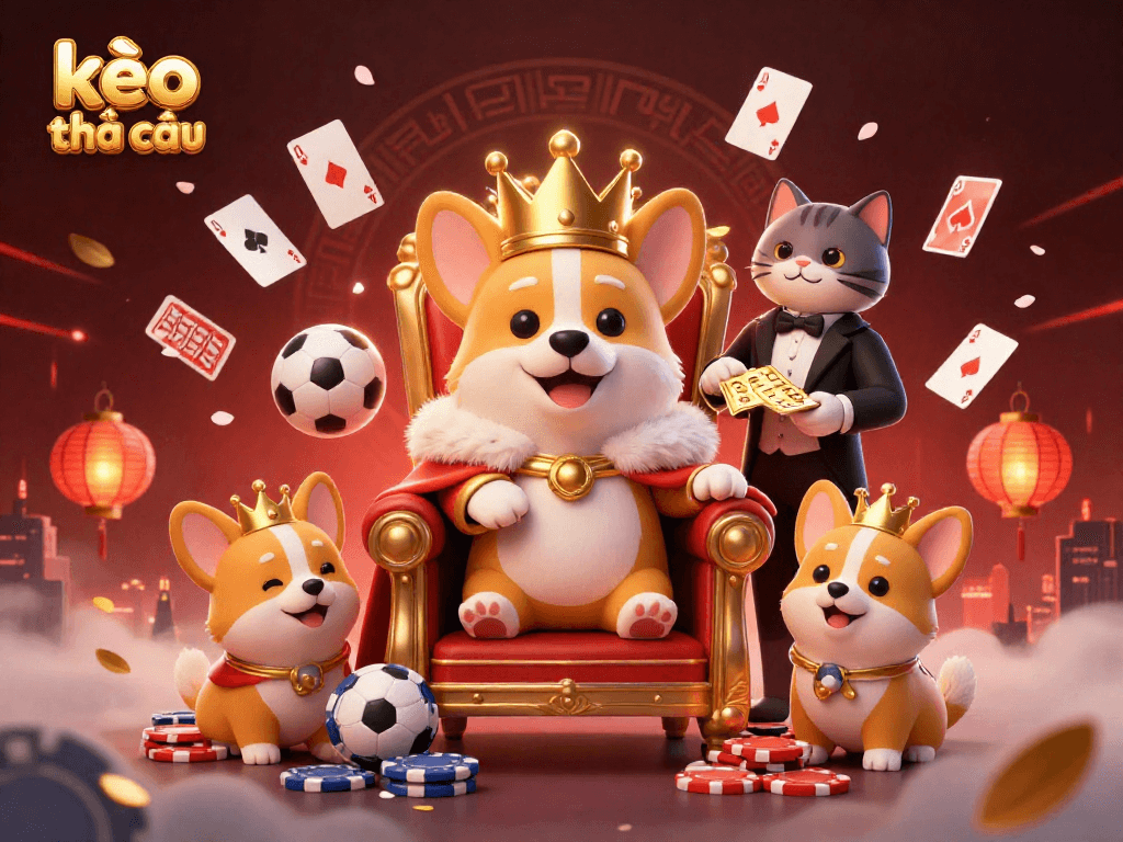 Engage with kèo nhà cái through a vibrant 3D illustration showcasing thrilling sports betting elements.