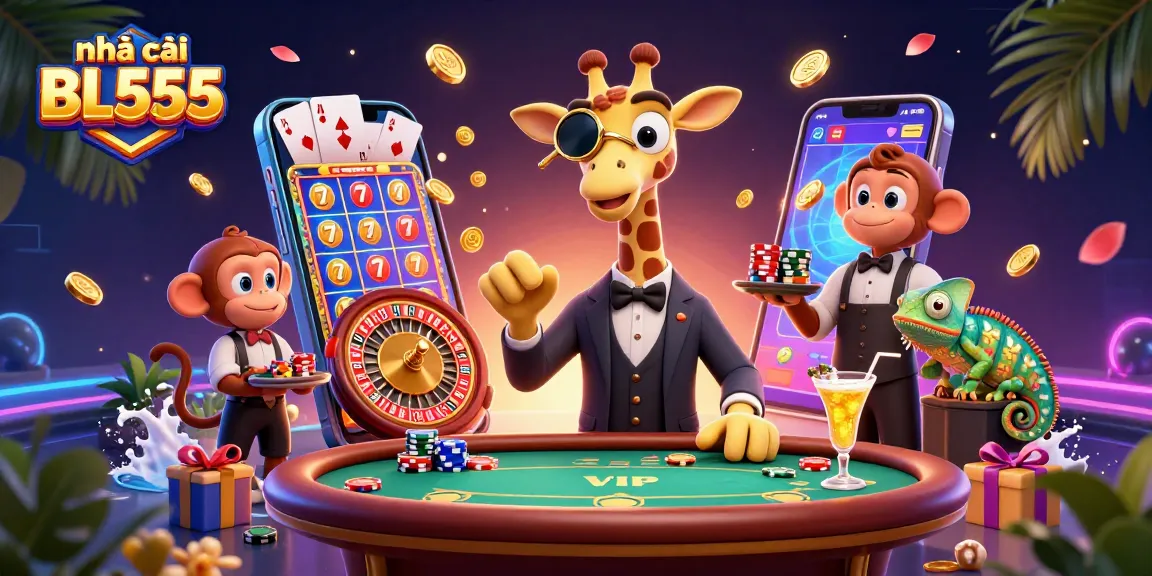 Experience the thrill of gambling at nhà cái BL555 with vibrant characters and dynamic gaming elements.