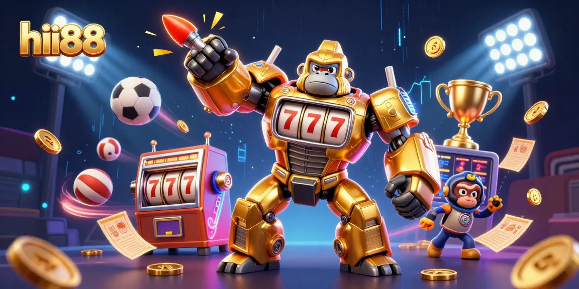 Experience thrilling gaming action with hii88's dynamic casino adventure full of vibrant energy and iconic symbols.