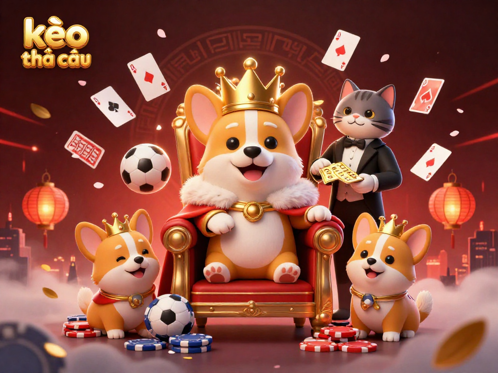 Engage with kèo nhà cái through a vibrant 3D illustration showcasing thrilling sports betting elements.
