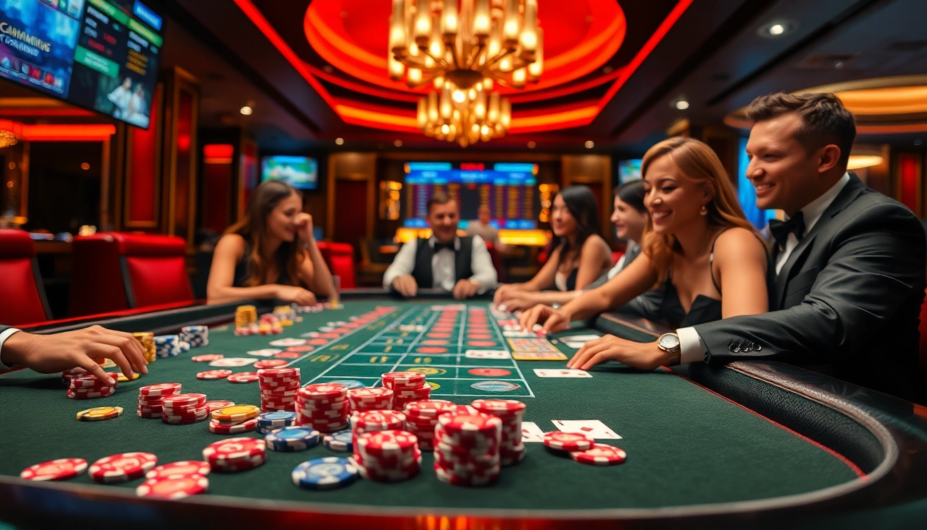 Experience the excitement of gambling at https://tg88u.com/ with colorful poker chips and live dealer interactions.
