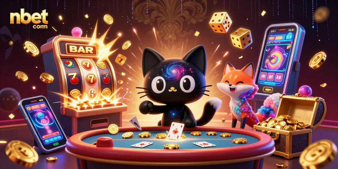 Engage with nbet com's dynamic casino experience featuring an energetic cosmic scene.