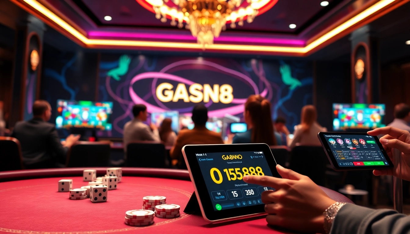 Experience the excitement of GA888 online gambling with interactive casino games and vibrant visuals.