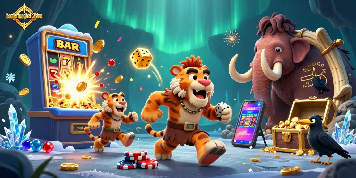 Uživajte v igrah na boomerangbetcasino z dinamičnim 3D ilustracijskim prizorom.