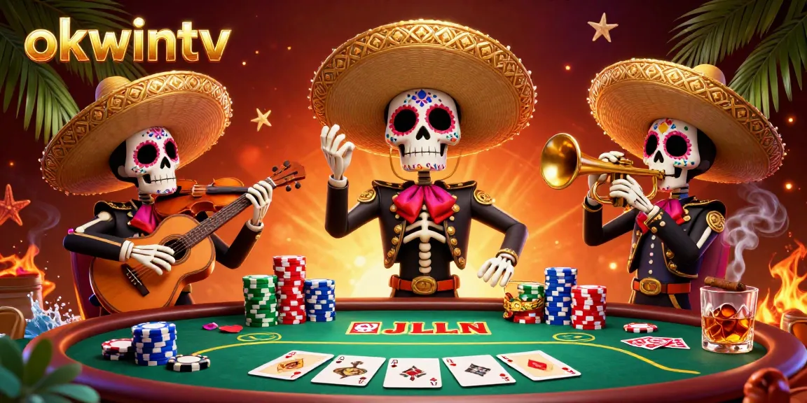 Experience the excitement of betting on okwintv with lively poker scenes and vibrant characters.