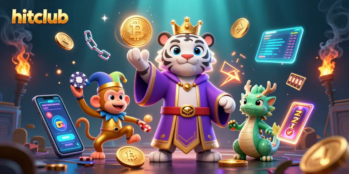 hitclub showcases a lively scene with a royal tiger and golden monkey in a vibrant casino setting