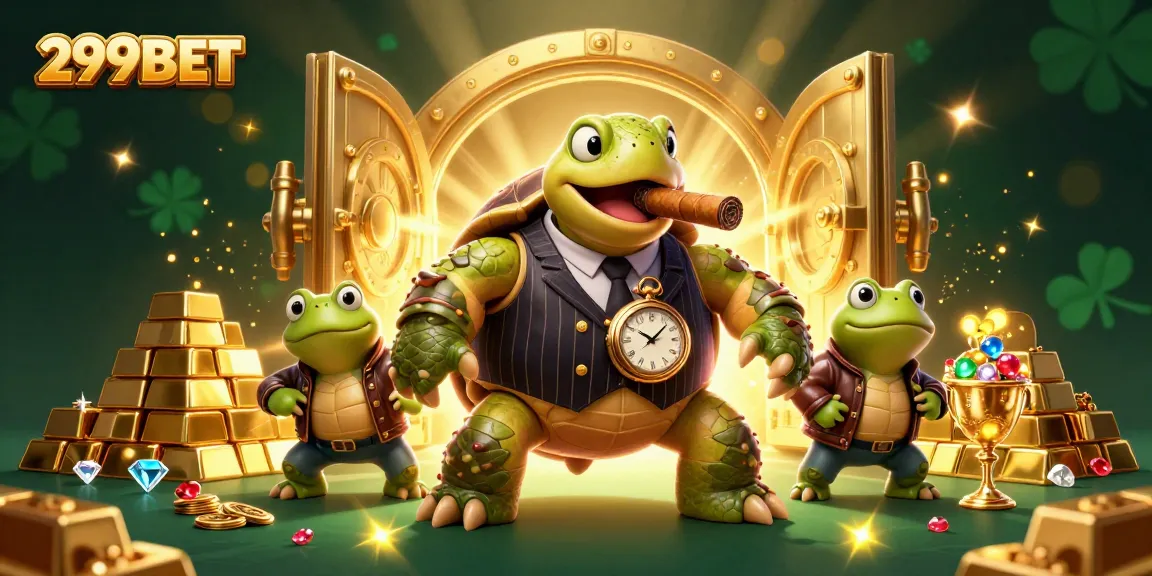 Experience thrilling gameplay at 299BET with exciting casino elements in a vibrant illustration.
