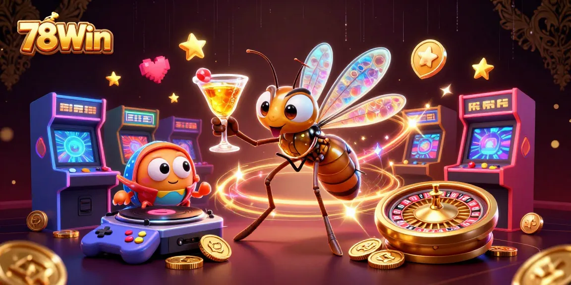 Join the excitement at 78Win as animated casino mascots celebrate with all your favorite games!